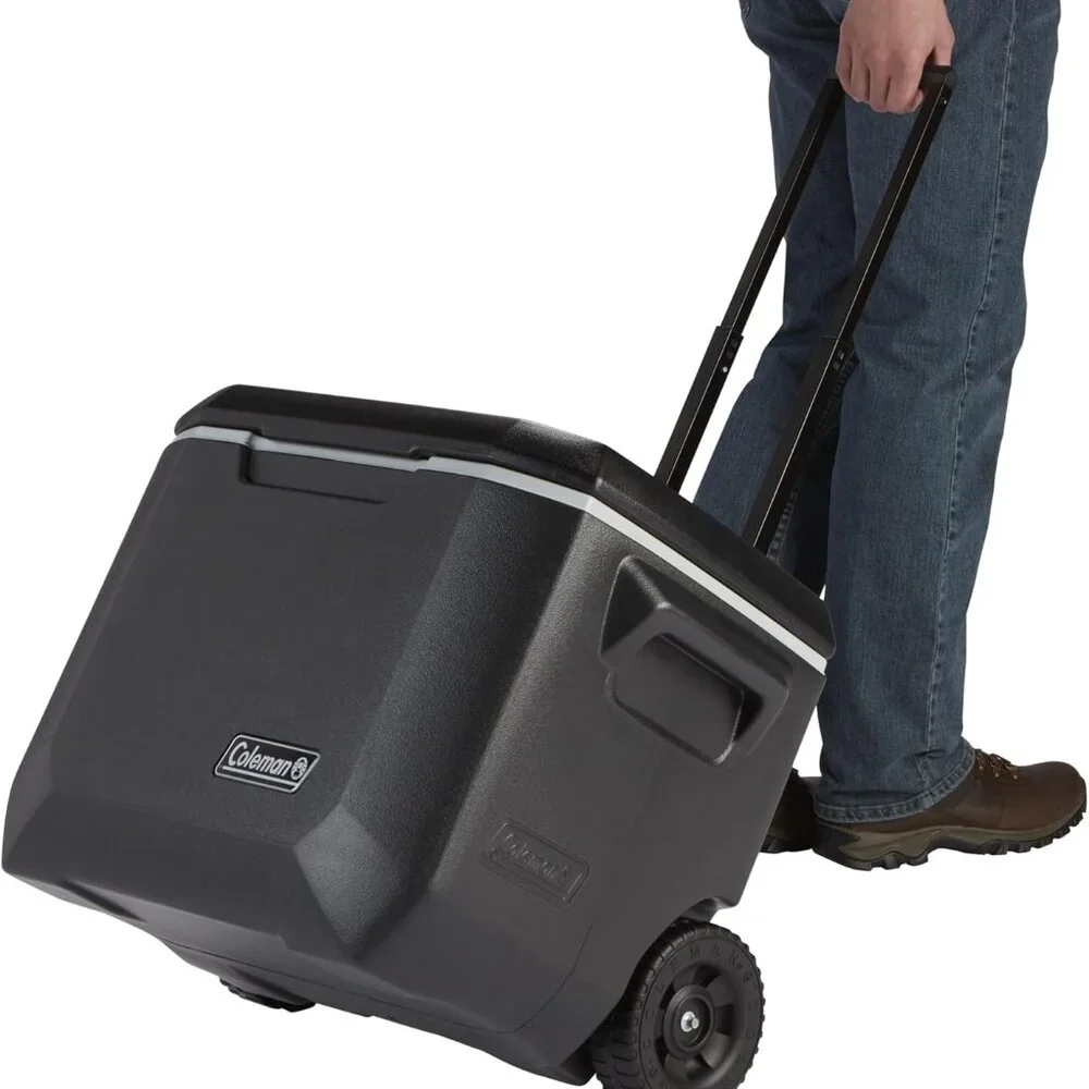 Xtreme 50qt Rolling Cooler with Wheels, Extra-Walled Insulation Keeps Ice up to - Picture 4 of 5